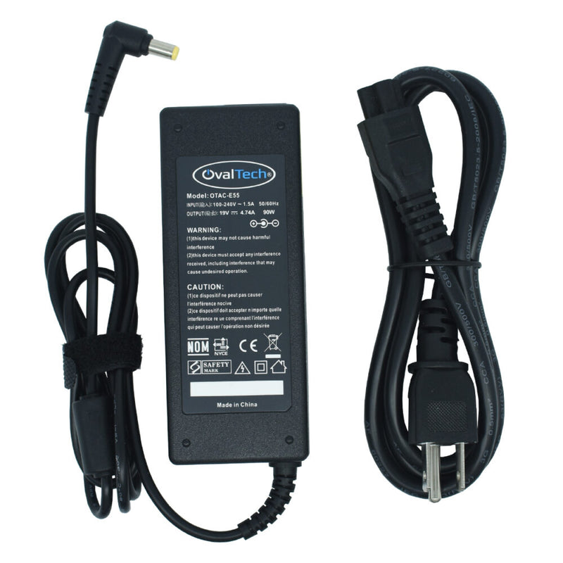 Cargador / Adaptador para Laptop OVALTECH OTAC-E55 de 90W 19V 3.42A (5.5*1.7)