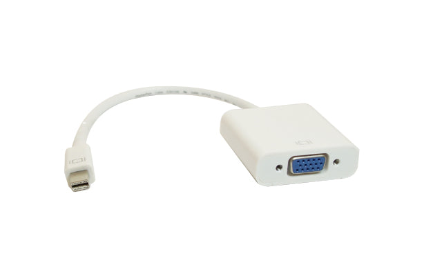 Adaptador Mini DisplayPort a VGA Ovaltech OVMDP-VGA para Conexión de Monitores Transmisión de Video Fluida Alta Fidelidad