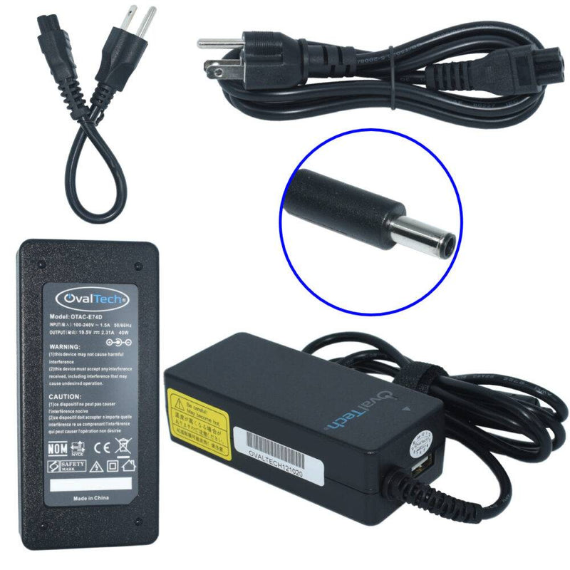 Cargador / Adaptador para Laptop OTAC-E74D OVALTECH de 45W 19.5V 2.31A (4.5*3.0)