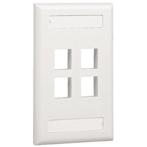 Placa Panduit Nk4Fwhy, Color Blanco