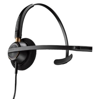 HP Poly EncorePro 510 Alámbrico - Monoaural con Conector Quick Disconnect (QD) - Ideal para Call Centers Intensivos - Durabilidad Extrema