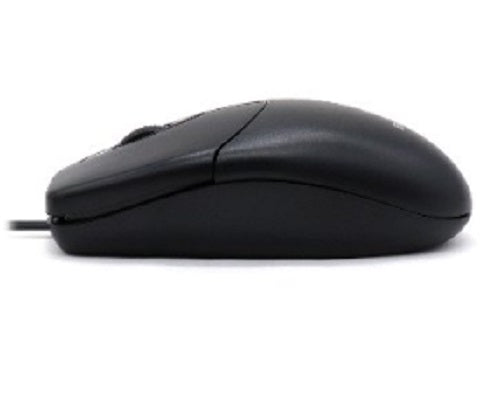 Mouse Básico USB BROBOTIX 497202 - Negro, 3 Botones, Alámbrico, Óptico