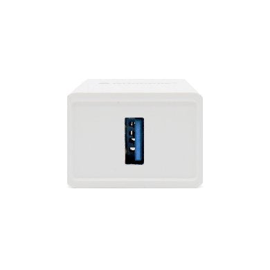 CARGADOR BROBOTIX USB C/CABLE TIPO C CARGA RÁPIDA 963332 - Blanco - Azul, Pared, 5 V, 1 Puerto USB V3.0