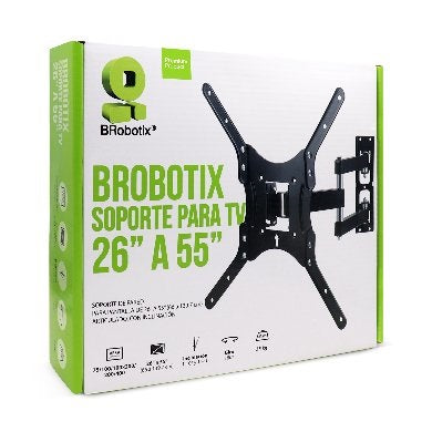 Soporte de Pared MOVIL para TV de 26 a 55 Pulgadas - De Acero, Resistencia 35kg, 651589 BROBOTIX