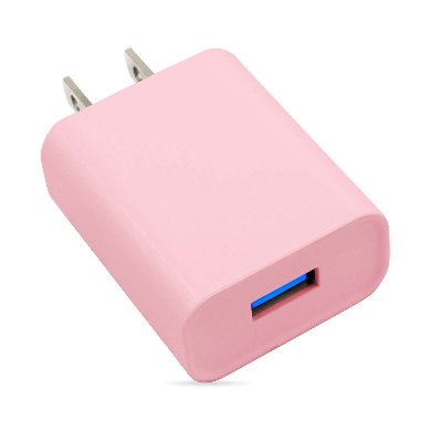 COMBO CARGA RÁPIDA: CARGADOR USB V3.0 + CABLE LIGHTNING. ROSA (6001363) - Brobotix