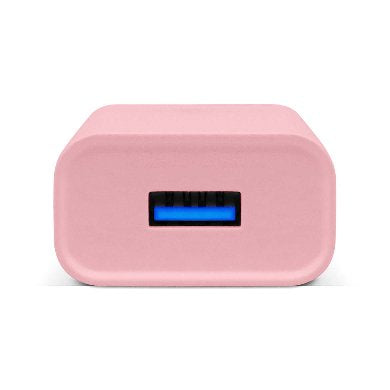 COMBO CARGA RÁPIDA: CARGADOR USB V3.0 + CABLE USB TIPO "C". EDICIÓN ESPECIAL "PINK" (6001332) - Brobotix