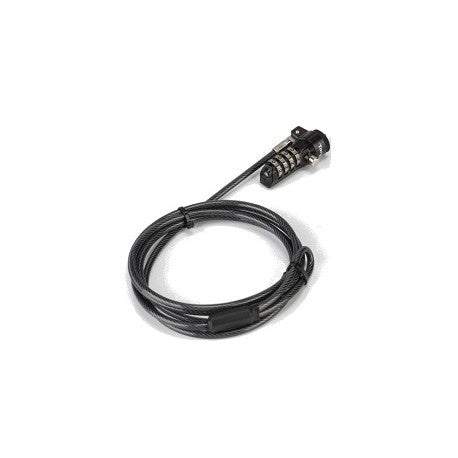 Candado de Seguridad TARGUS ASP61LA - Cable de Acero de 1.5m con Combinación - Protección Antirrobo para Laptops - Máxima Seguridad