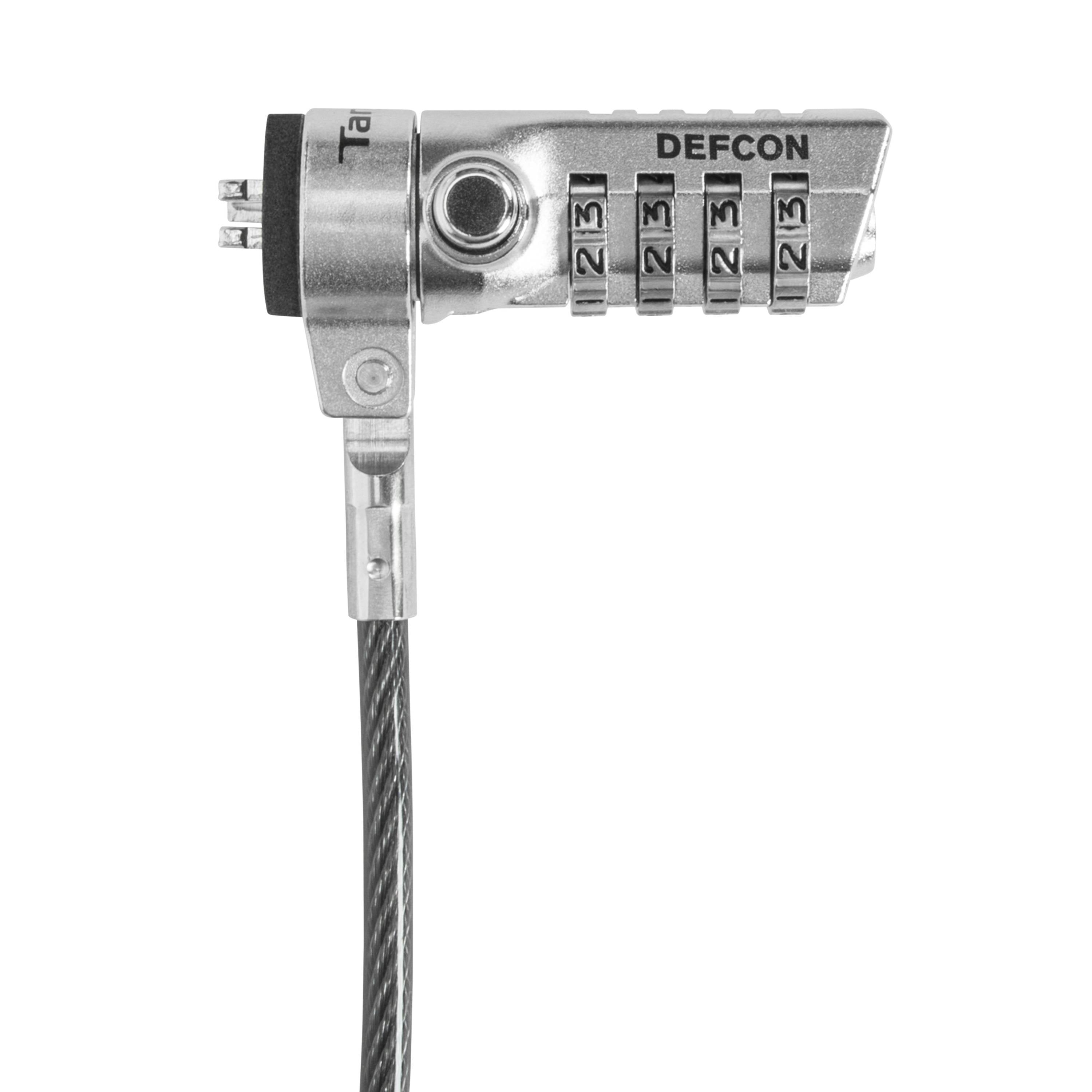 Candado de Seguridad TARGUS ASP61LA - Cable de Acero de 1.5m con Combinación - Protección Antirrobo para Laptops - Máxima Seguridad