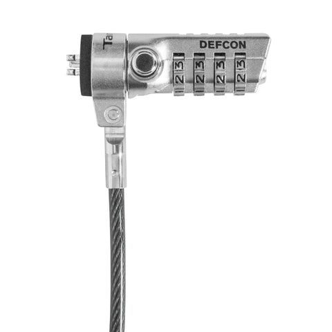 Candado de Seguridad TARGUS ASP61LA - Cable de Acero de 1.5m con Combinación - Protección Antirrobo para Laptops - Máxima Seguridad