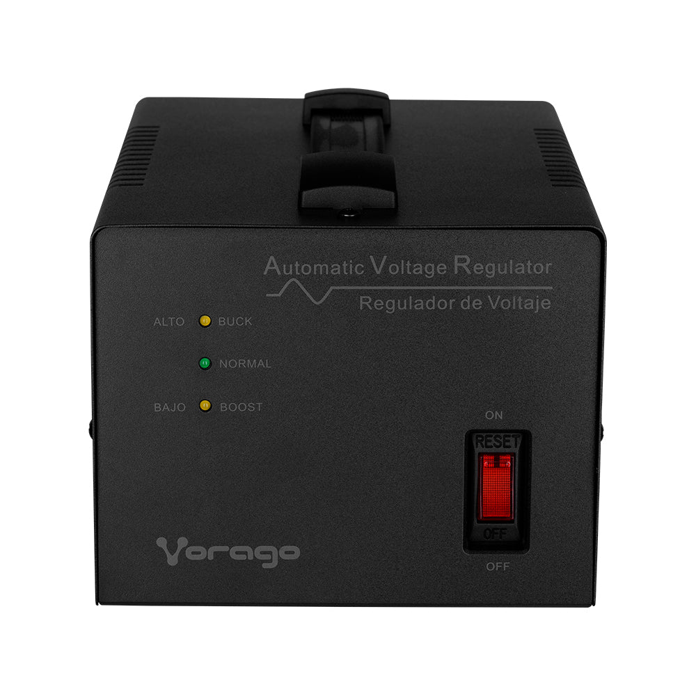 Regulador Vorago 3 Kva 1,800W 4 Cont Electrodomesticos Y Oficina Avr-400