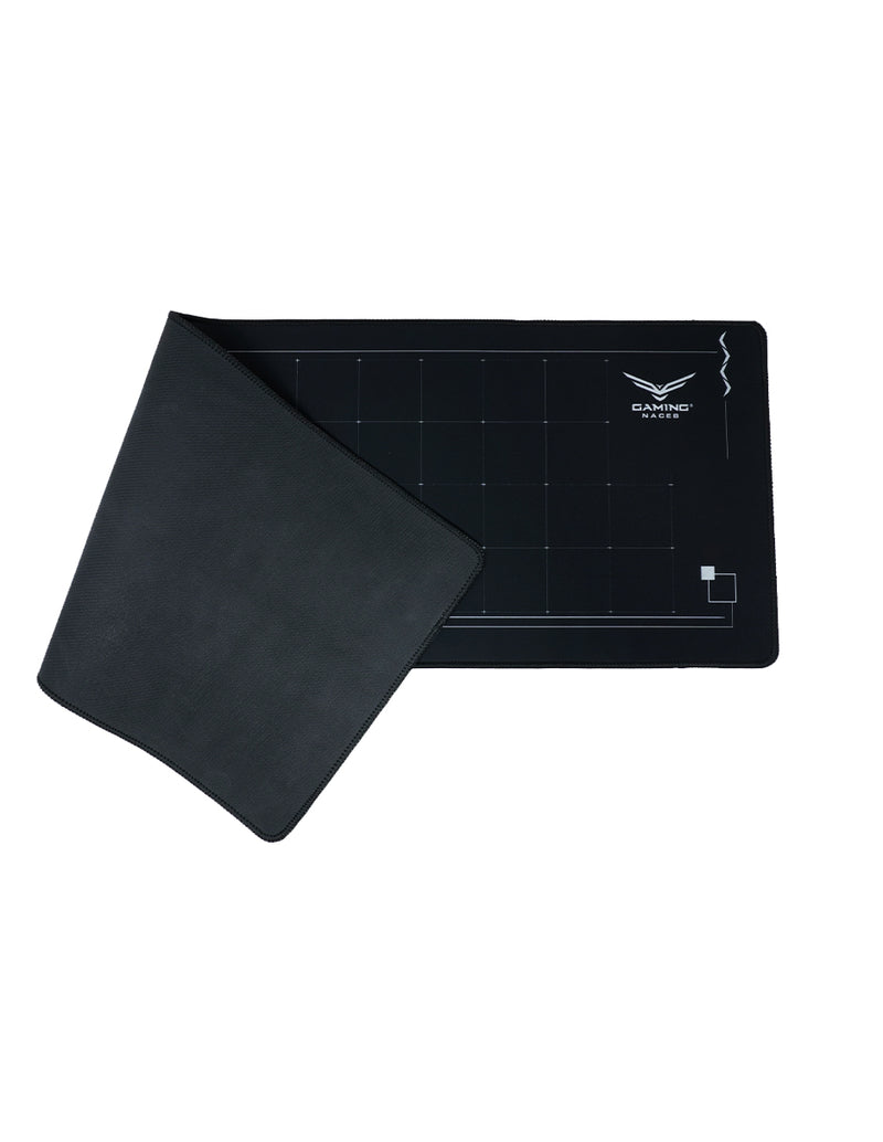 Alfombrilla para ratón MOUSEPAD XXL 30X90CM 4MM NA-0961 Cojín de ratón para Juegos Negro, Negro / Blanco