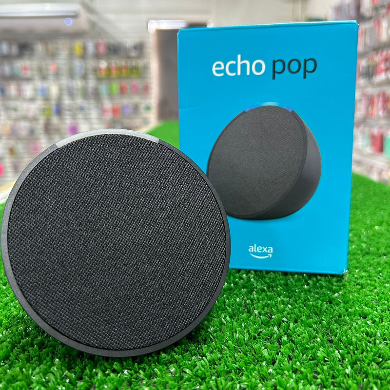 Bocina Inteligente Con Asistente Virtual Alexa Charcoal Echo Pop Negro