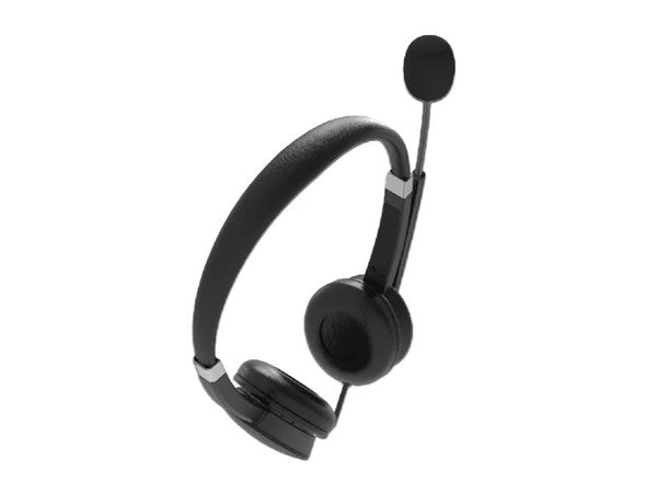 Audífono Acteck Pro HP640 Elite Series con Micrófono Flexible On Ear Centric AC-935319, USB, Color Negro.