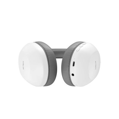 Audifonos Acteck Honour Plus Hp450, Inalámbricos Diadema, Bluetooth, Micrófono Integrado, Blanco