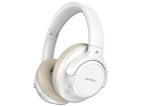 Audifonos Acteck Hype Epic Hp750, Diadema Inalámbricos, Batería 75 Hrs, Micrófono Omnidireccional, Cancelación De Ruido, Bocinas 40 Mm