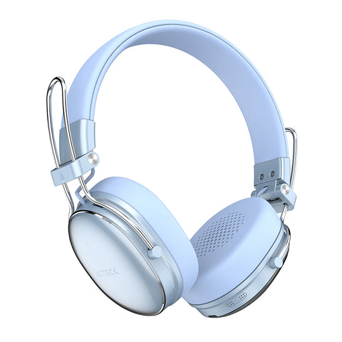 Audifonos Acteck Luxe Chic Hp710 Inalambricos,  Bt 5.4,  Micrófono Omnidireccional, Batería 30 Hrs, Cancelación De Ruido Hibrido