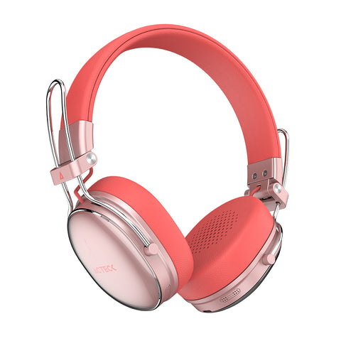 Audifonos Acteck Luxe Chic Hp710, Inalámbricos, Micrófono Omnidireccional, Batería 30 Hrs, Cancelación De Ruido Hibrido