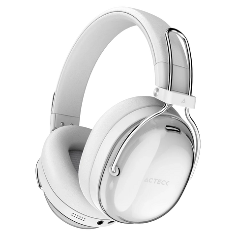 Audifonos Acteck Luxe Pure Hp730, Inalámbricos, Bt 5.4, Batería 75 Hrs, Cancelación Activa De Ruido, Memory Foam