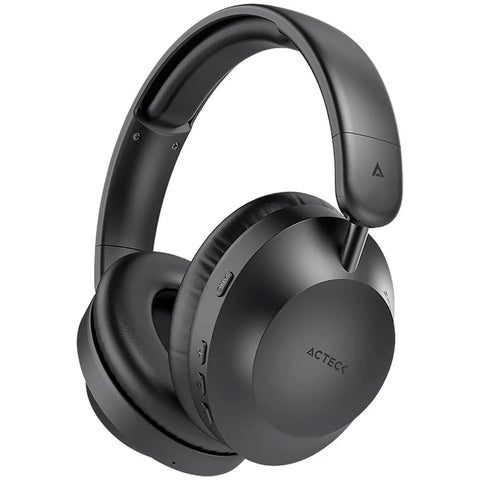 Audifonos Acteck Triton Pro Hp636  Diadema, Inalámbricos, Bt 5.4 - Aux 3.5 MM, Micrófono Omnidireccional, Batería 30 Hrs, Cancelación De Ruido,  Ultraligeros