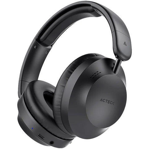 Audifonos Acteck Triton Pro Hp636  Diadema, Inalámbricos, Bt 5.4 - Aux 3.5 MM, Micrófono Omnidireccional, Batería 30 Hrs, Cancelación De Ruido,  Ultraligeros