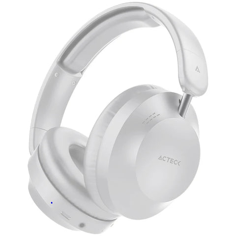 Audifonos Acteck Triton Pro Hp636,  Diadema,  Inalambricos, Bt 5.4 - Aux 3.5 Mm, Micrófono Omnidireccional,  Batería 30 Hrs, Cancelación De Ruido
