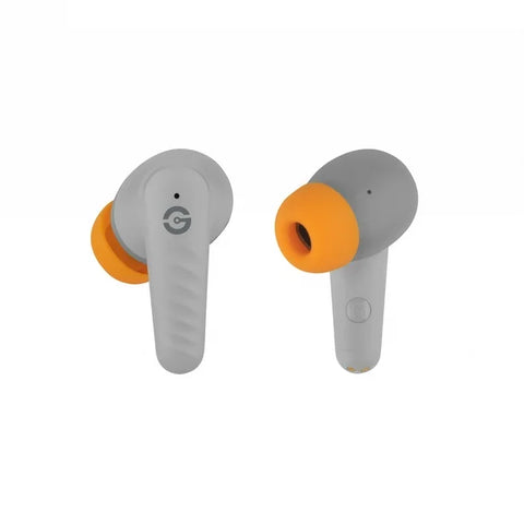 Audifonos Earbud Getttech Bluetooth Gris Con Naranja Gue-T8Pbl-Go