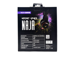 Audífonos Gamer 7.1 RGB NAJA NA-0315 NACEB Diadema Juego Negro