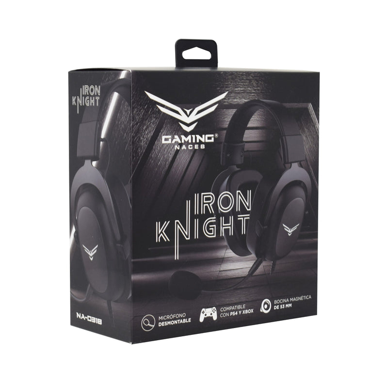 Audífonos Gaming Naceb Technology NA-0318, Diadema, Negro, 1.7m