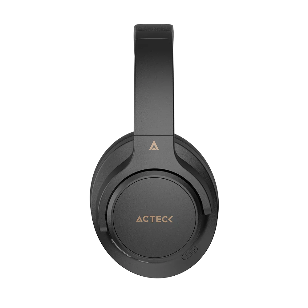 Audifonos Hype Epic HP750 Acteck Elite Series, Conexión Bluetooth, 3.5mm, Cancelación de ruido, Color Negro.