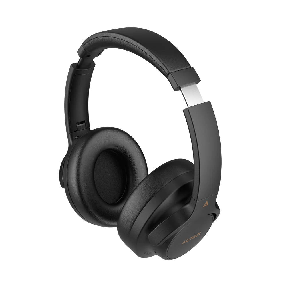 Audifonos Hype Epic HP750 Acteck Elite Series, Conexión Bluetooth, 3.5mm, Cancelación de ruido, Color Negro.
