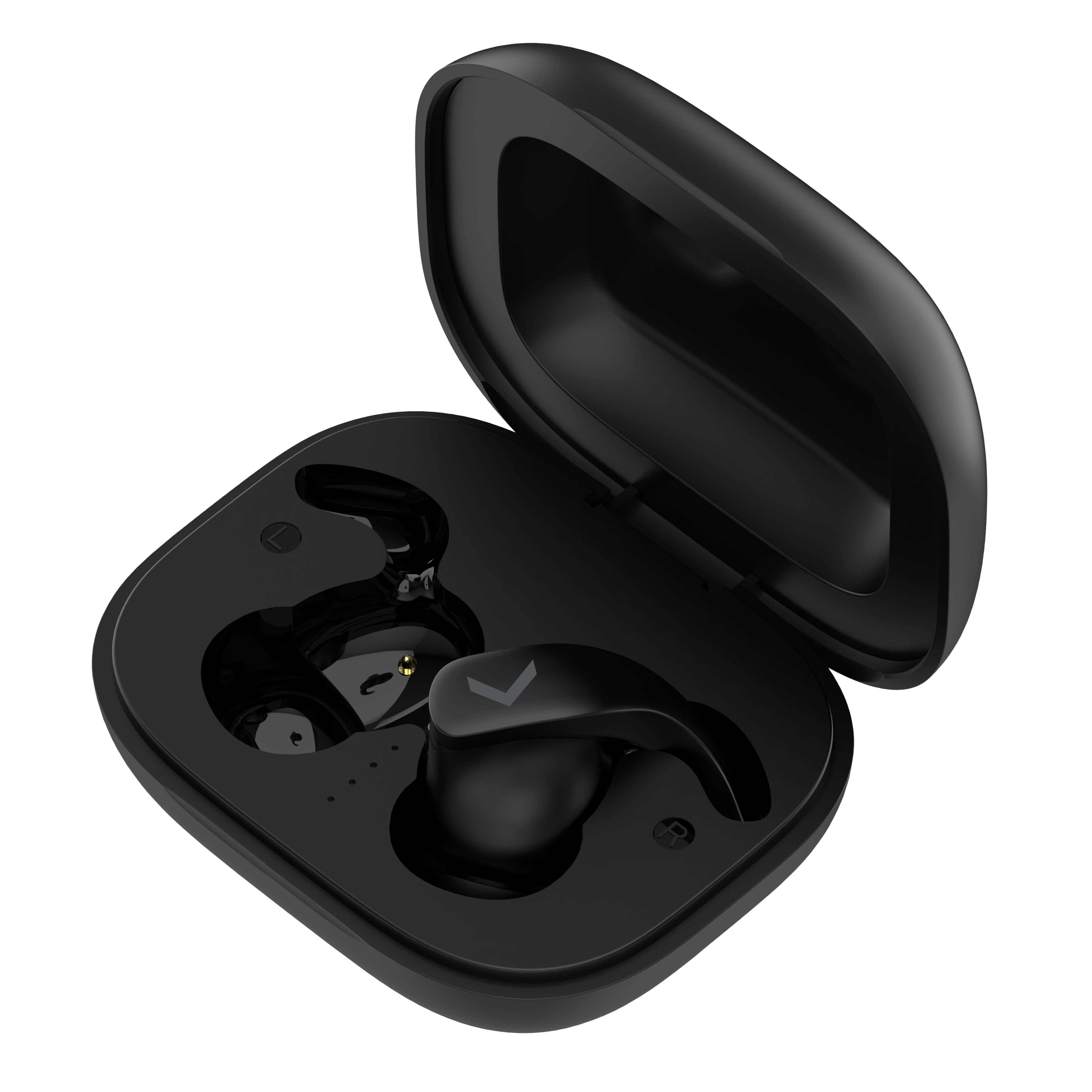 Audífonos Inalámbricos Backdrop. Bluetooth 5.3, Micrófono, Estuche de carga. Modelo TWS-8, Color negro