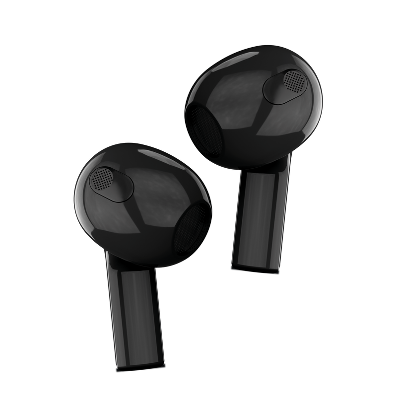Audífonos Inalámbricos Backdrop. Bluetooth 5.3, Micrófono, Transparentes, Touch, Modelo TWS-4. Color negro