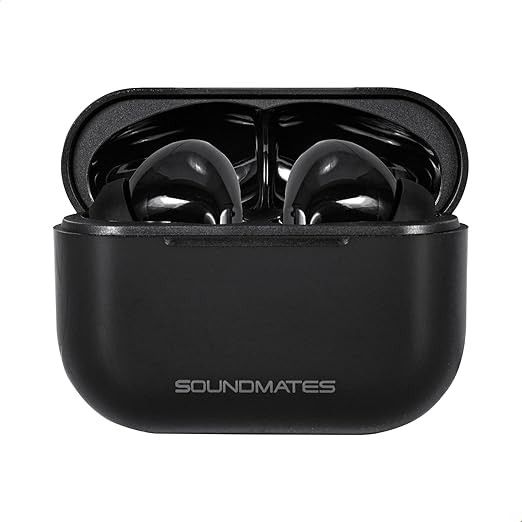 Audifonos Inalambricos Soundmate V2 8483Hd Con Estuche De Carga Negro