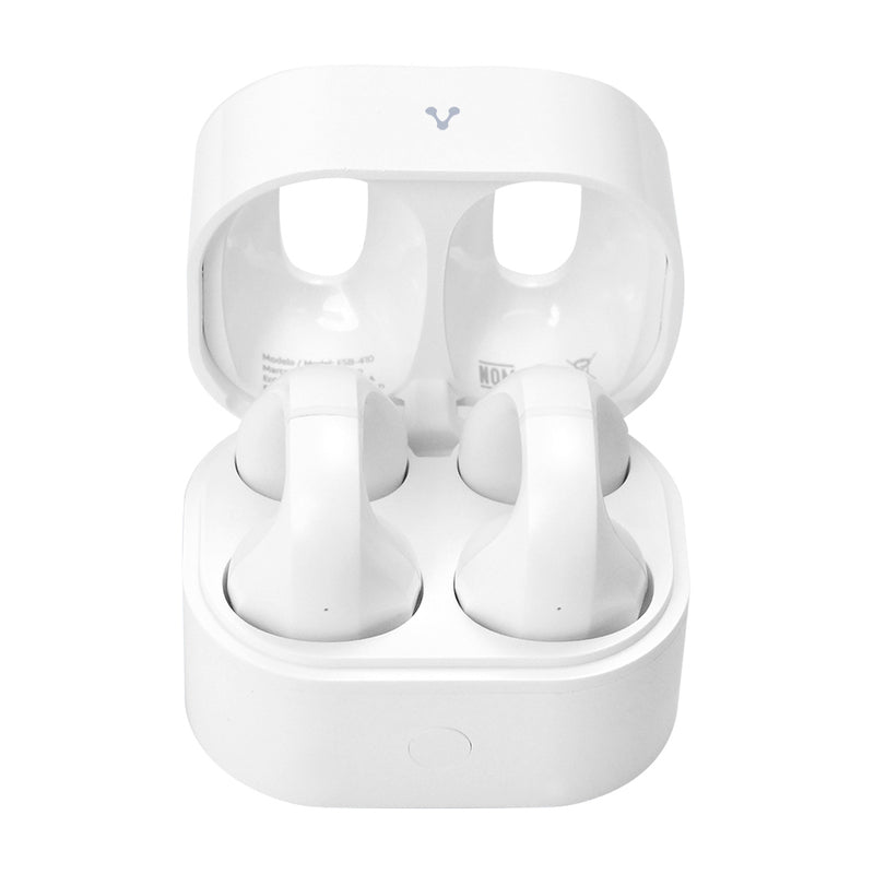 Audífonos Vorago Earbud Bt 5.4 tws, Hasta 7.5Hrs + 2 Cargas Tactil Usb-C Blanco (ESB-410)