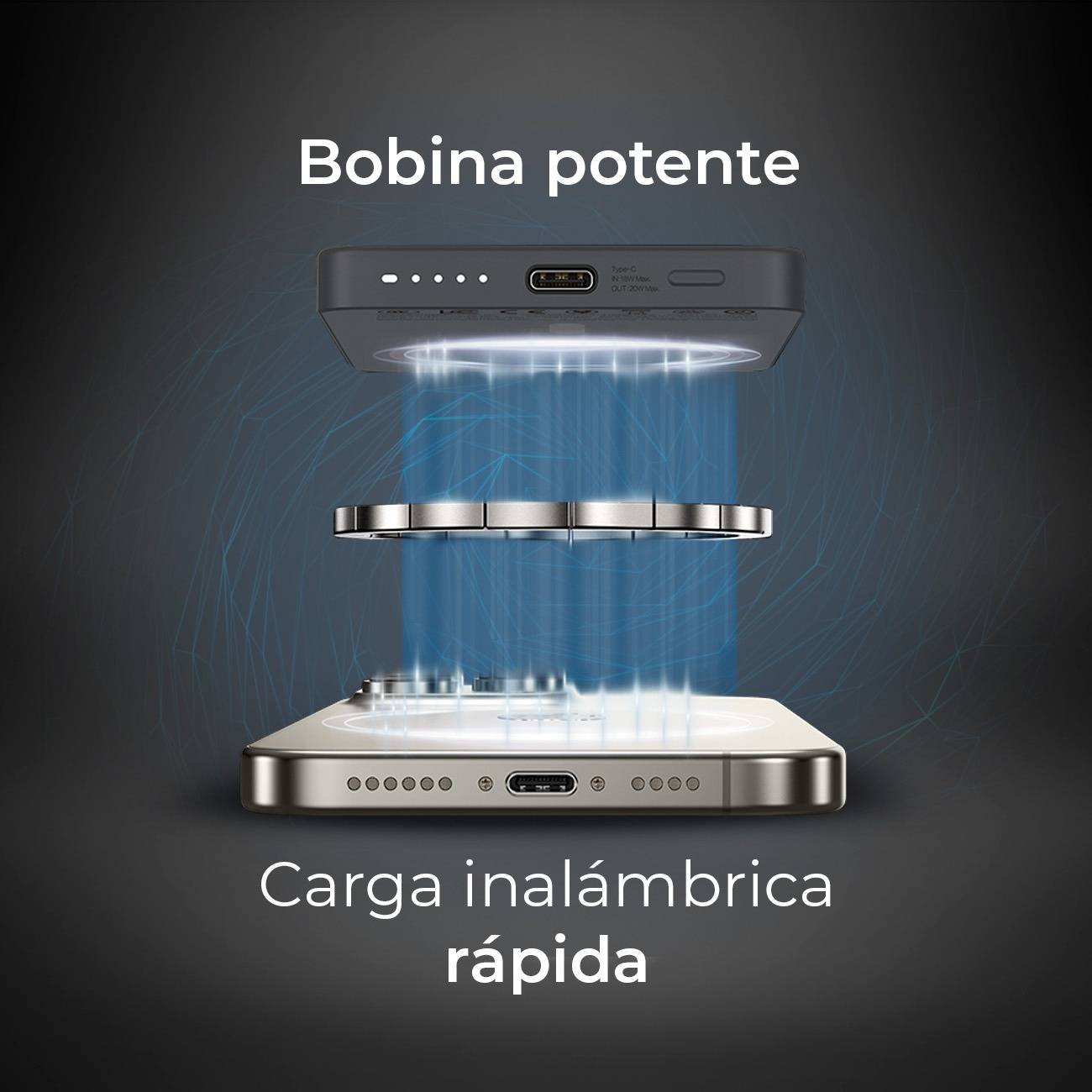 Cargador Powerbank Acteck Energon Go Slim Pro PM50 - Capacidad 5,000mAh - Diseño Ultrafino para Llevar en el Bolsillo