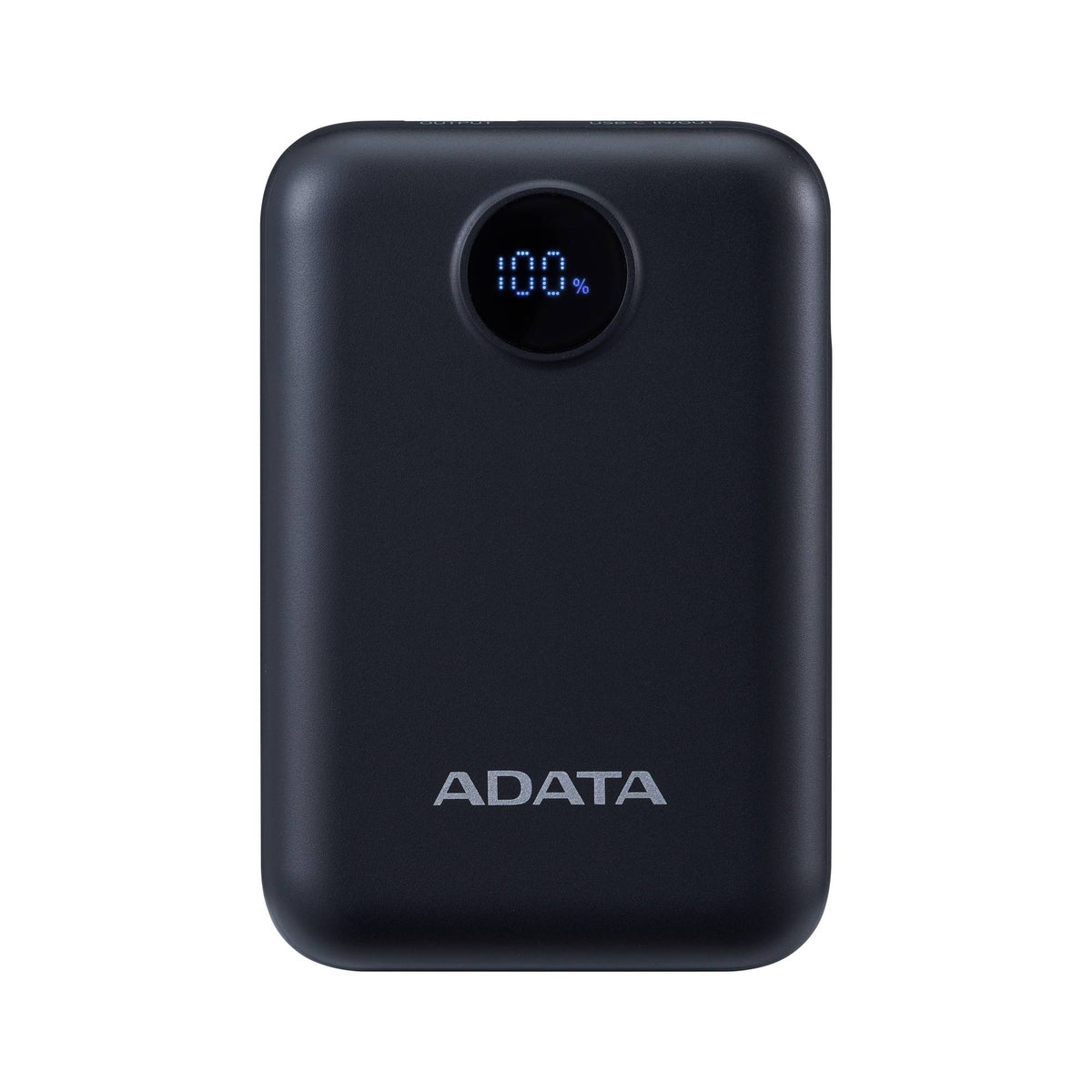 PowerBank ADATA C100 10,000 mAh Negro - Carga Simultánea de 2 Dispositivos e Indicador LED - Energía Portátil Confiable - Nuevo