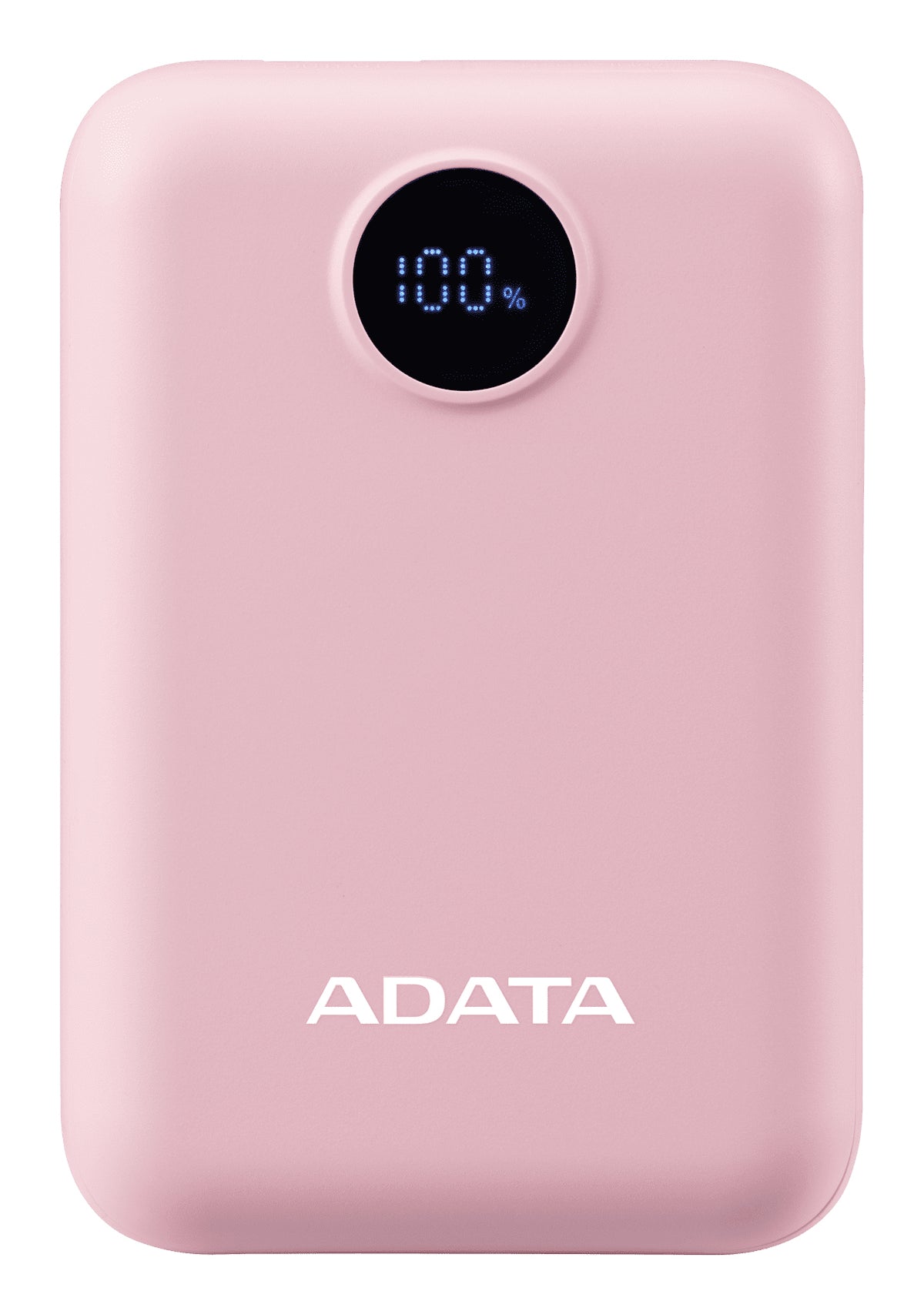 PowerBank ADATA C100 10,000 mAh Rosa - Carga Simultánea de 2 Dispositivos e Indicador LED - Estilo Moderno y Práctico - Nuevo