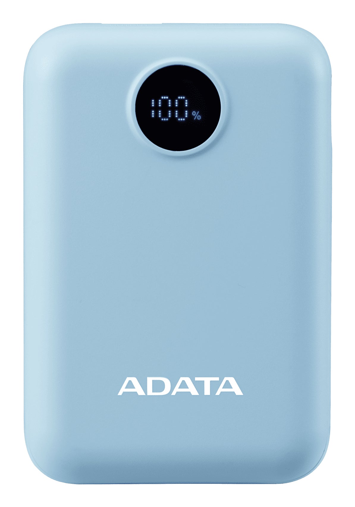 PowerBank ADATA C100 10,000 mAh Azul - Carga Simultánea de 2 Dispositivos e Indicador LED - Respaldo Eléctrico Eficiente - Nuevo