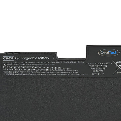 Batería Interna Ovaltech OTHCS03XL CS03XL 11.1V para HP EliteBook 840 y 850 G3 G4 Ajuste Perfecto de Fábrica Larga Duración
