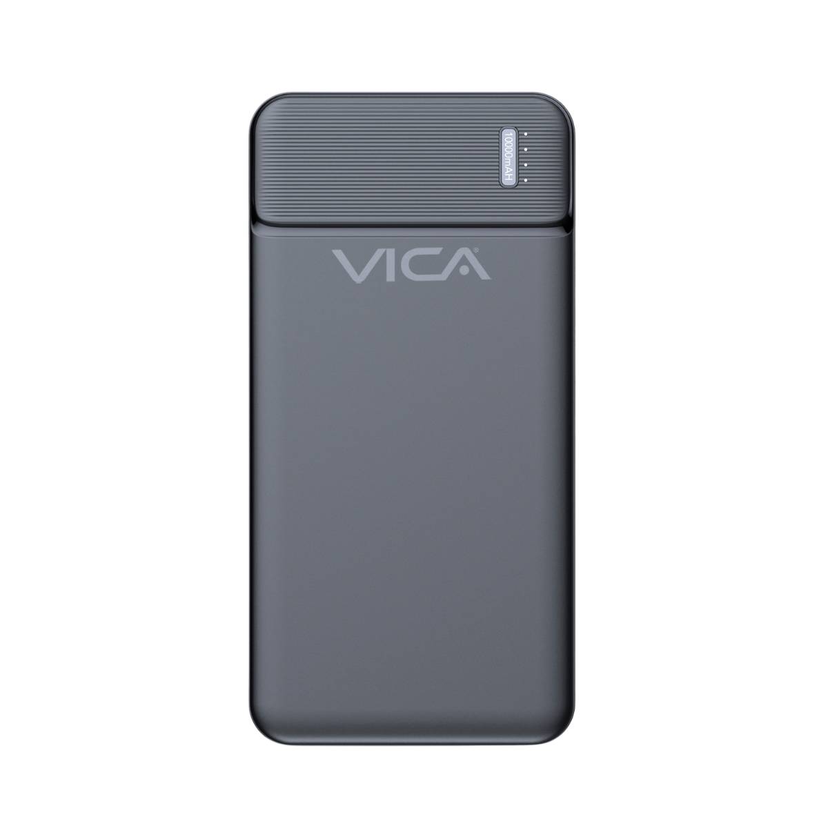 Power Bank VICA 10000 mAh - Puertos USB 2.0, Tipo C y Micro USB - Batería de Polímero con Carga Rápida - Portabilidad Extrema