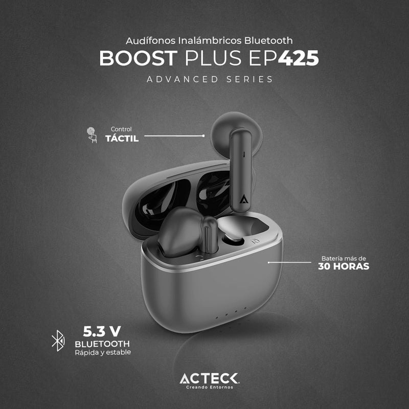 Audífonos Inalámbricos Bluetooth In Ear Boost Plus EP425 Esential Series -