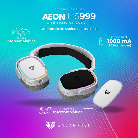Auriculares Balam Rush HS999 Inalambrico Microfono flexible USB RGB BR-936941