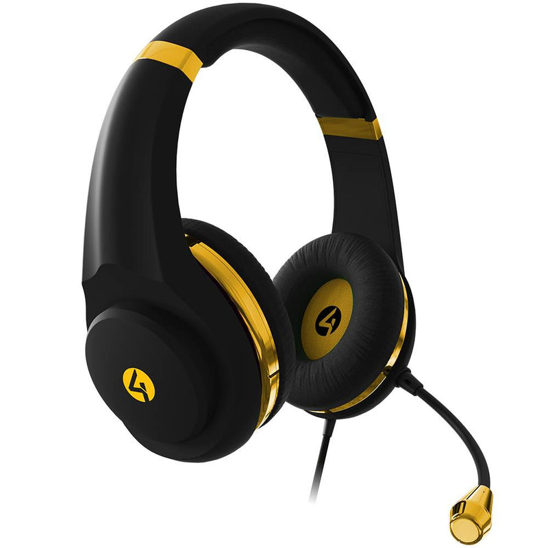 Auriculares para juegos 4Gamers XP-GOLDBLK-M-4G (Color Negro-Dorado)