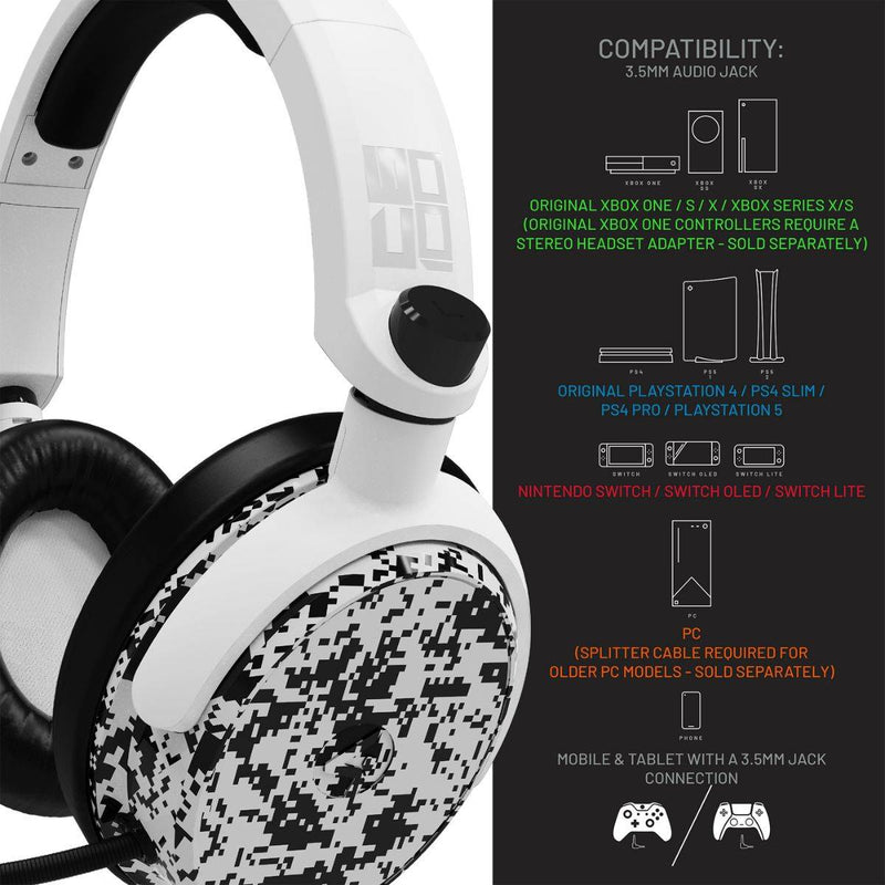 Auriculares para juegos 4Gamers C6-100CAMO-WHT-4G (Camuflaje Blanco)