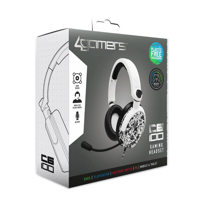 Auriculares para juegos 4Gamers C6-100CAMO-WHT-4G (Camuflaje Blanco)