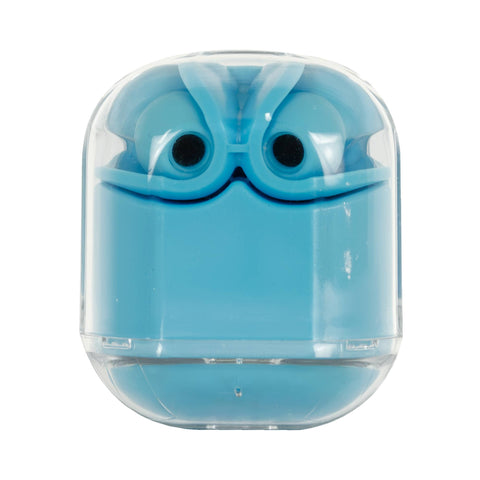 Audífonos TWS Transparentes ClearBeat Azul PC-117032 -