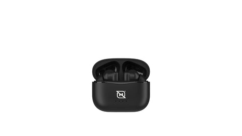 Audifonos in-ear ntws-103 bluetooth 5.3 tws super bass manos libres hasta 5 hrs de duración - 4 indicadores de carga en dock, negro