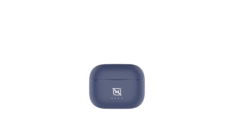 Audifonos in-ear ntws-103 bluetooth 5.3 tws super bass manos libres hasta 5 hrs de duración - 4 indicadores de carga en dock, azul