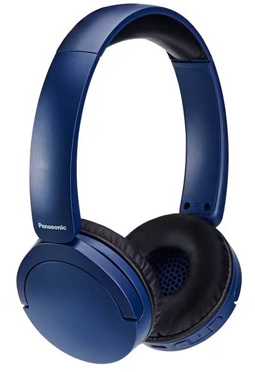Diadema Panasonic Bluetooth Azul - Hasta 72 Horas de Batería con Micrófono Cancelación de Ruido - Llamadas Claras sin Interrupciones - Diseño Exclusivo
