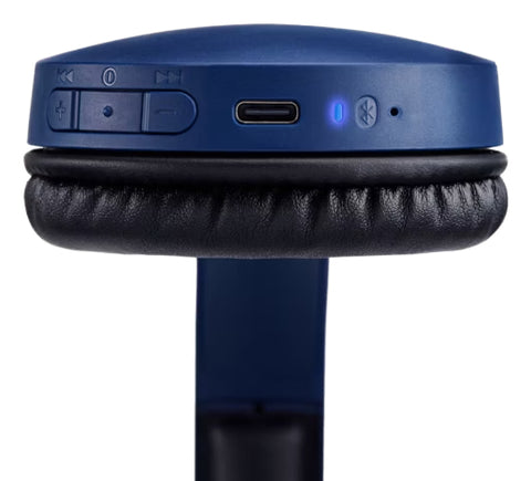 Diadema Panasonic Bluetooth Azul - Hasta 72 Horas de Batería con Micrófono Cancelación de Ruido - Llamadas Claras sin Interrupciones - Diseño Exclusivo